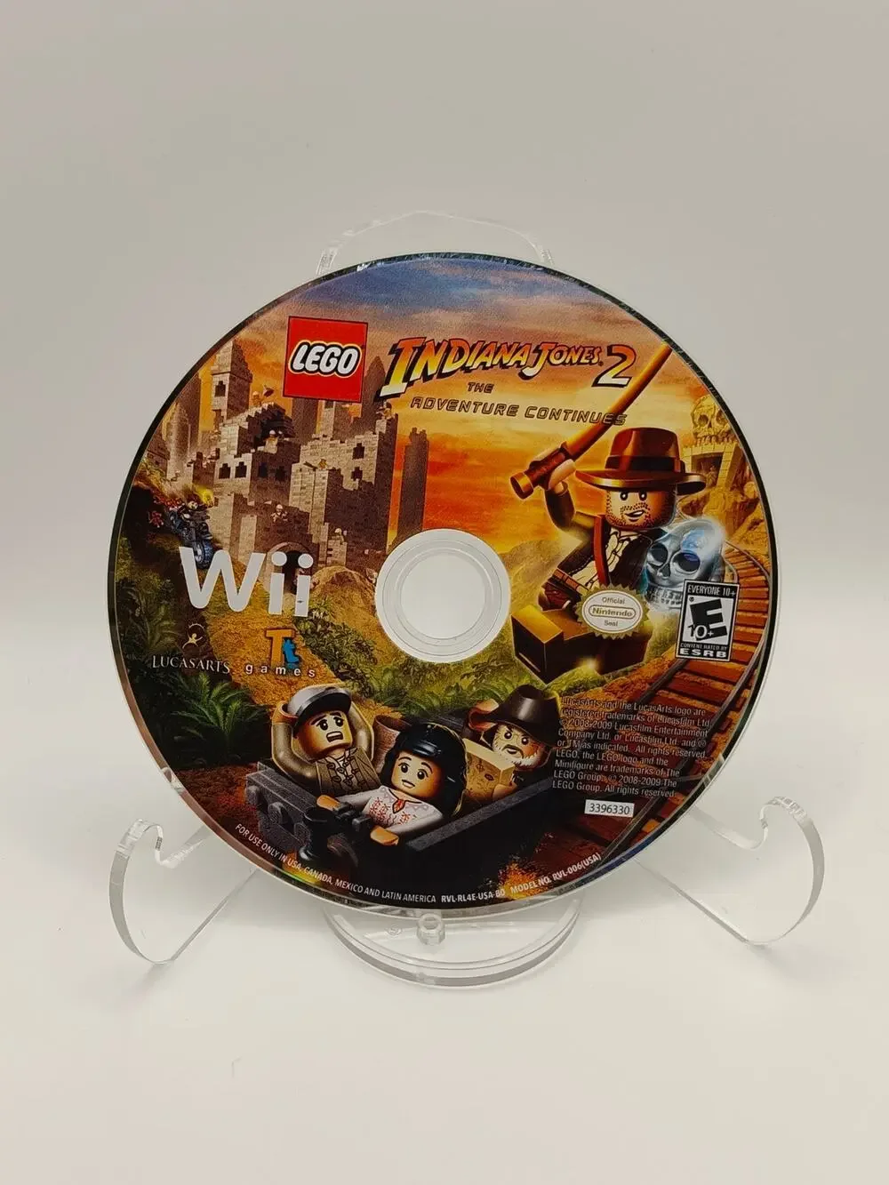 LEGO Indiana Jones 2 (Nintendo Wii) Disc Tested
